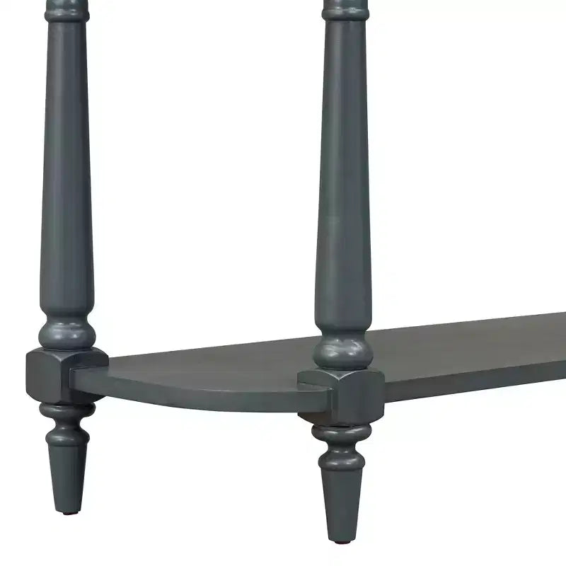 Console d'angle rétractable Whisen avec tiroir supérieur et étagère ouverte pour salon et entrée