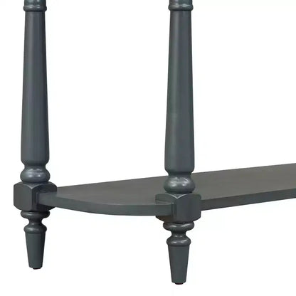 Console d'angle rétractable Whisen avec tiroir supérieur et étagère ouverte pour salon et entrée