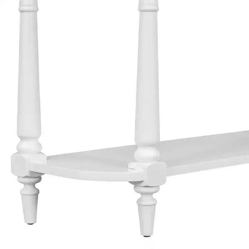 Console d'angle rétractable Whisen avec tiroir supérieur et étagère ouverte pour salon et entrée
