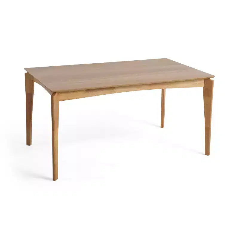 GDFStudio Laveer Mid Century Modern Rubber Wood 59 W Dining Table