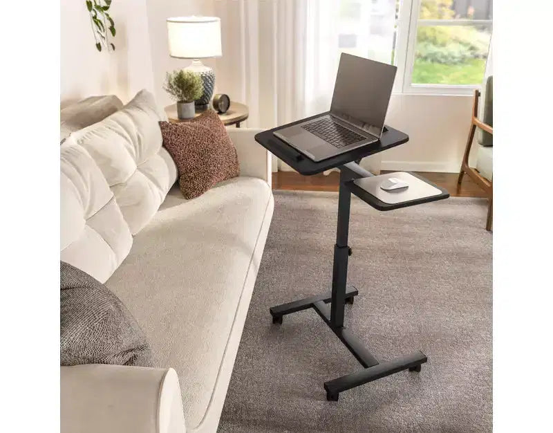 Chariot de bureau mobile inclinable Seville Classics 26 avec tapis de souris