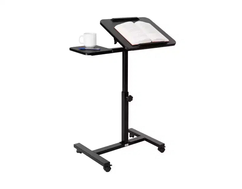 Chariot de bureau mobile inclinable Seville Classics 26 avec tapis de souris