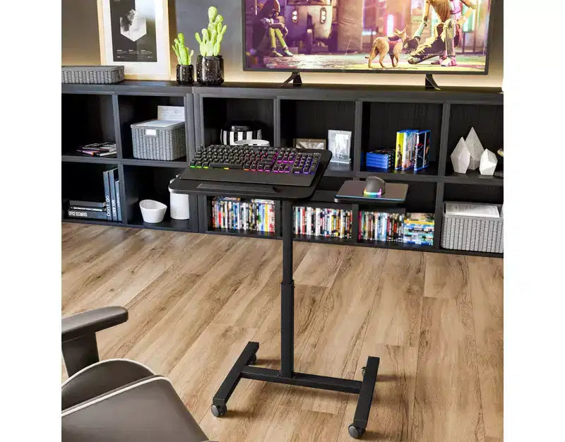 Seville Classics 26 Tilting Mobile Desk Cart with Mouse Pad