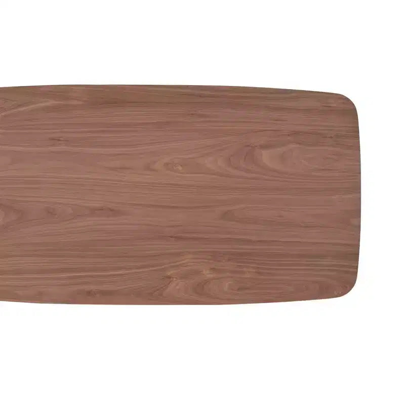 Table à manger rectangulaire GDFStudio Jill 71 en bois avec pieds sculpturaux