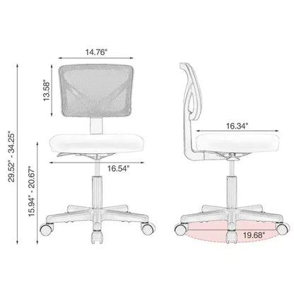 Cabine de bureau minimaliste zen - roulettes WhisperRoll et dossier respirant