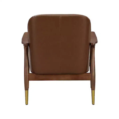 Christopher Knight Home Fauteuil d'appoint moderne Freja en similicuir et bois