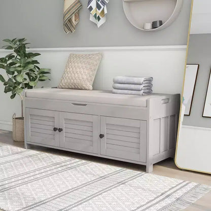 Banc de chambre AndMakers de 43,5 po avec 3 portes