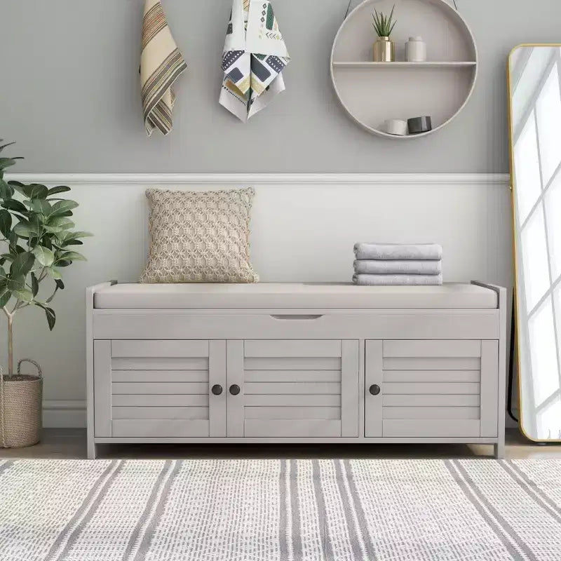 Banc de chambre AndMakers de 43,5 po avec 3 portes