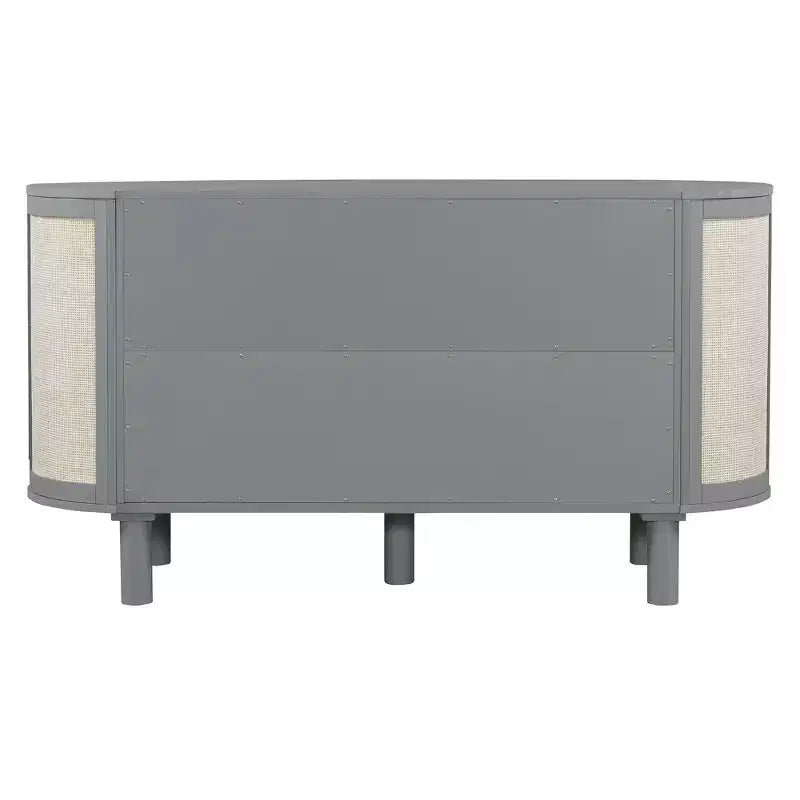 Lit Escamotable Whisen Full avec Rangement Caché et Design Tressé Moderne