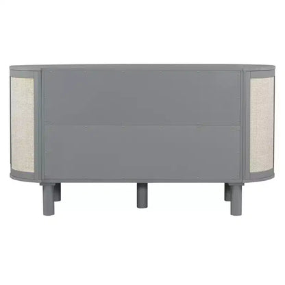 Lit Escamotable Whisen Full avec Rangement Caché et Design Tressé Moderne
