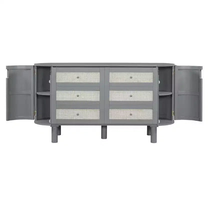Lit Escamotable Whisen Full avec Rangement Caché et Design Tressé Moderne