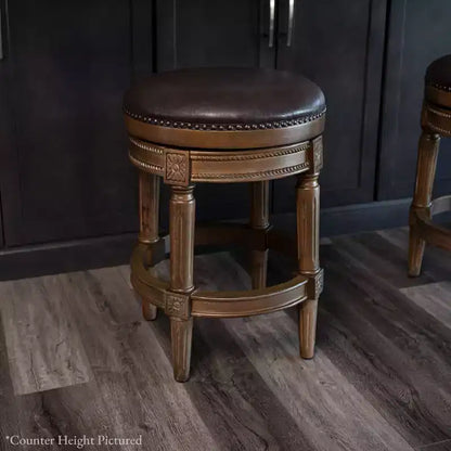 Tabourets de bar pivotants sans dossier Maven Lane 31 Pullman avec similicuir