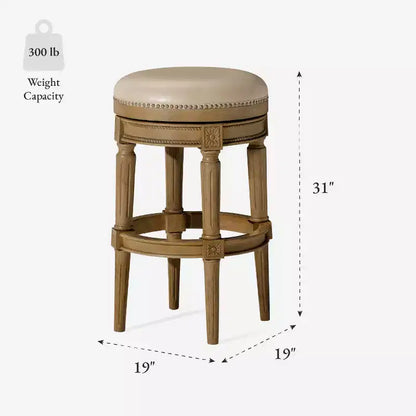 Tabourets de bar pivotants sans dossier Maven Lane 31 Pullman avec similicuir