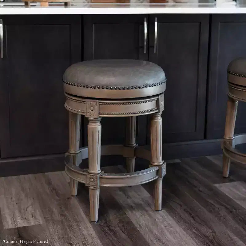 Tabourets de bar pivotants sans dossier Maven Lane 31 Pullman avec similicuir