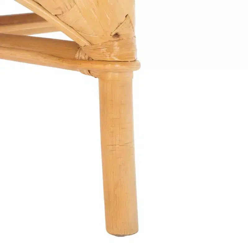 Chaise de salle à manger tressée Chorus avec coussin - SEA7039 - Naturel/Blanc - Safavieh
