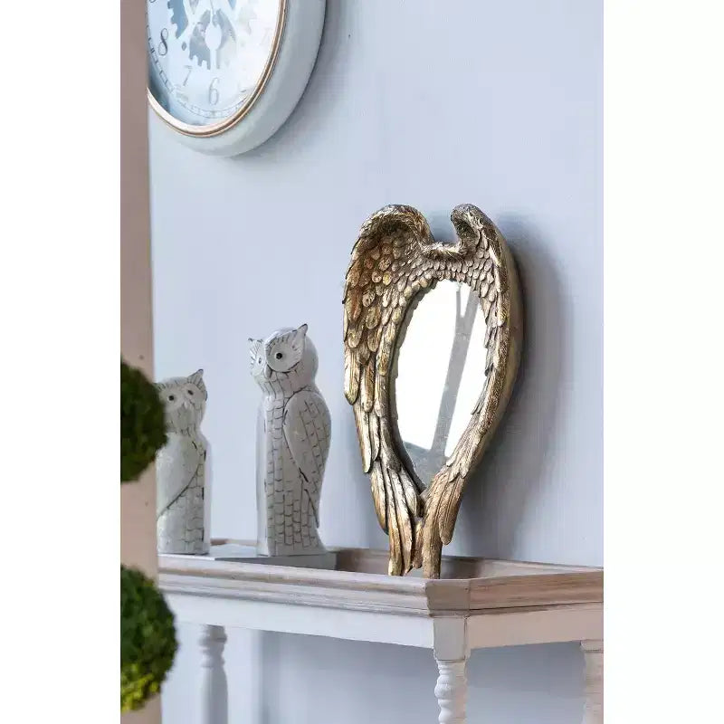 Miroir mural décoratif Golden Wing 22 x 16 pouces
