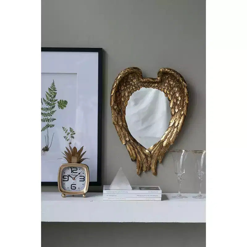 Miroir mural décoratif Golden Wing 22 x 16 pouces