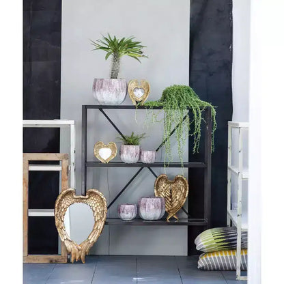 Miroir mural décoratif Golden Wing 22 x 16 pouces