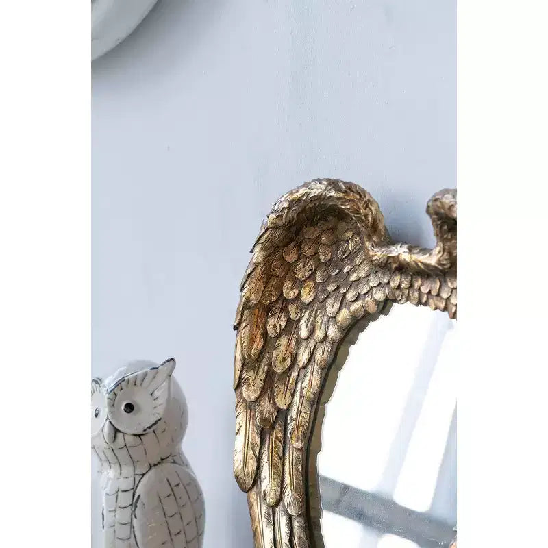 Miroir mural décoratif Golden Wing 22 x 16 pouces