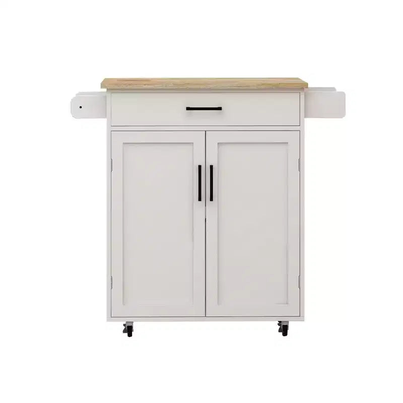 Dessertes de cuisine roulantes avec plan de travail, porte-épices, porte-serviettes et tiroir, chariots de rangement mobiles pour cuisine et salle à manger