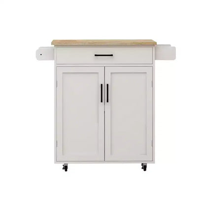 Dessertes de cuisine roulantes avec plan de travail, porte-épices, porte-serviettes et tiroir, chariots de rangement mobiles pour cuisine et salle à manger
