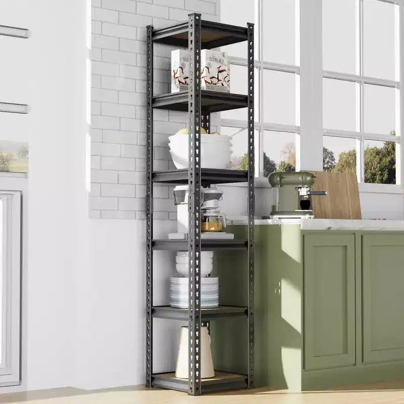 Étagère de rangement en acier Karl Home, 6 niveaux, espacement réglable