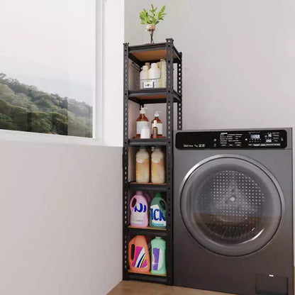 Étagère de rangement en acier Karl Home, 6 niveaux, espacement réglable