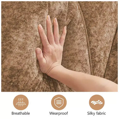 Clihome 140Tissu en Velours Doux,Canapé Désossé capitonné,Éponge Haute Densité 32D,Fond Design Ergonomique,Fond Antidérapant,Pour Salons
