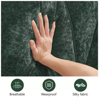 Clihome 140Tissu en Velours Doux,Canapé Désossé capitonné,Éponge Haute Densité 32D,Fond Design Ergonomique,Fond Antidérapant,Pour Salons