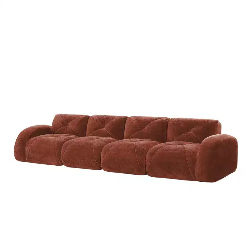 Clihome 140Tissu en Velours Doux,Canapé Désossé capitonné,Éponge Haute Densité 32D,Fond Design Ergonomique,Fond Antidérapant,Pour Salons