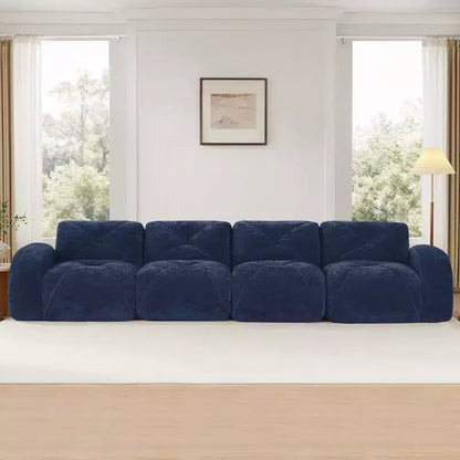 Clihome 140Tissu en Velours Doux,Canapé Désossé capitonné,Éponge Haute Densité 32D,Fond Design Ergonomique,Fond Antidérapant,Pour Salons
