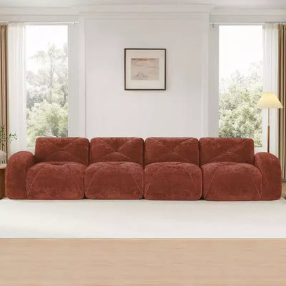 Clihome 140Tissu en Velours Doux,Canapé Désossé capitonné,Éponge Haute Densité 32D,Fond Design Ergonomique,Fond Antidérapant,Pour Salons
