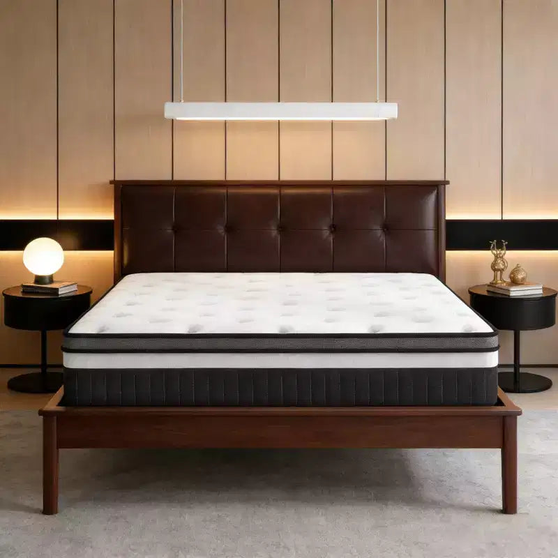 14 Inch Queen Mattress in a Box Hybrid, Medium Firm, Memory Foam and Individual Pocket Springs, Fiberglass Free Bed Matress, Breathable, CertiPUR-US