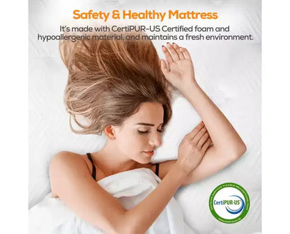 Matelas hybride Queen 14 pouces en boîte, fermeté moyenne, mousse à mémoire de forme et ressorts ensachés individuels, matelas sans fibre de verre, respirant, CertiPUR-US