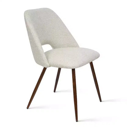 Ensemble de salle à manger 5 pièces pour 4 personnes, table à manger ronde noyer avec pied piédestal en métal + 4 chaises sans accoudoirs rembourrées pour salle à manger, cuisine - Panipeachy