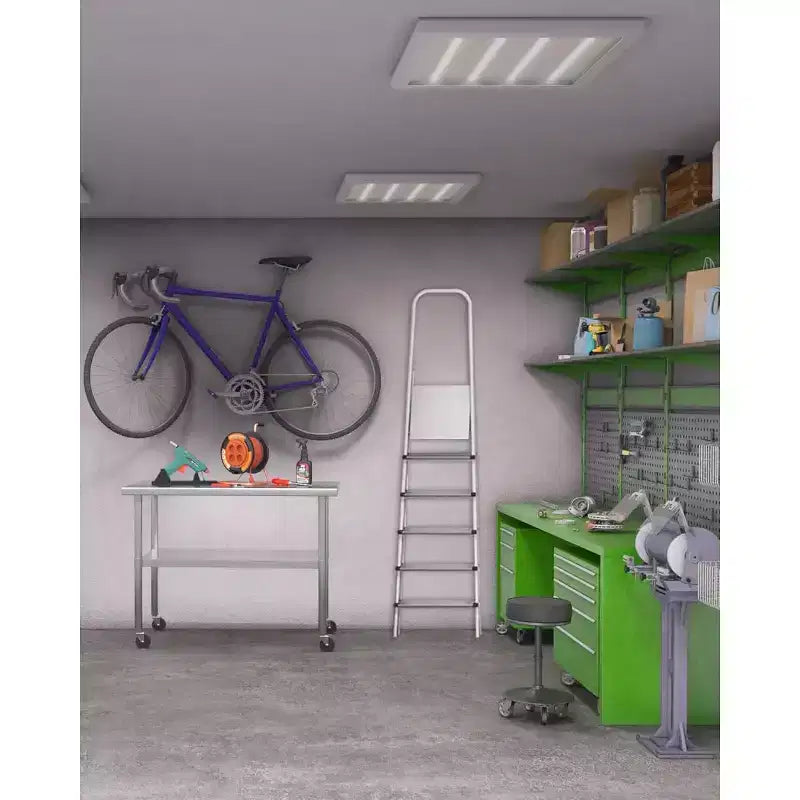 Table de travail en acier inoxydable certifiée NSF, robuste, pour cuisine commerciale, avec étagère inférieure, pour la maison, le restaurant, l'hôtel, argent
