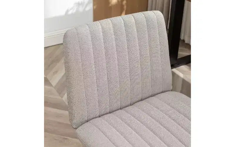 Chaise de bureau ergonomique pivotante à 360° TUYOHW, réglable en hauteur, en tissu, avec rembourrage en mousse épaisse et base métallique robuste