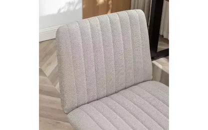 Chaise de bureau ergonomique pivotante à 360° TUYOHW, réglable en hauteur, en tissu, avec rembourrage en mousse épaisse et base métallique robuste
