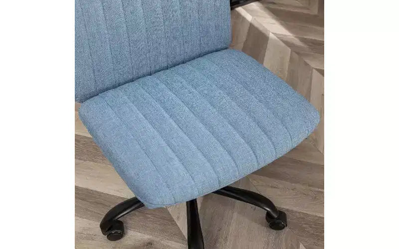 Chaise de bureau ergonomique pivotante à 360° TUYOHW, réglable en hauteur, en tissu, avec rembourrage en mousse épaisse et base métallique robuste