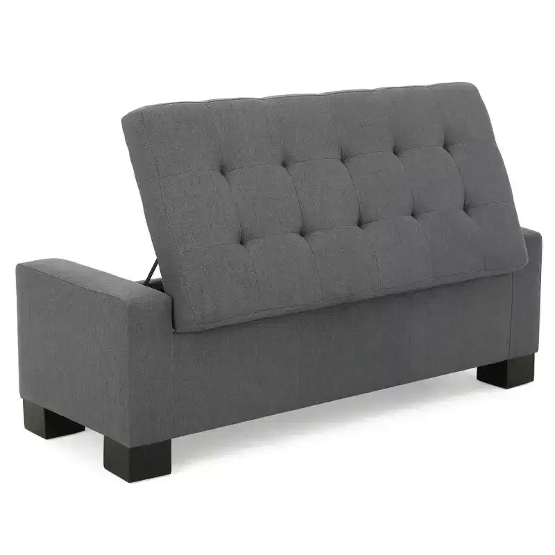 Banc ottoman de rangement Zeus & Ruta Gray pour salon, bureau et chambre à coucher