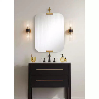 Miroir mural Uttermost Penbrook 24x42 à bords polis Or chaud