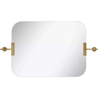 Miroir mural Uttermost Penbrook 24x42 à bords polis Or chaud