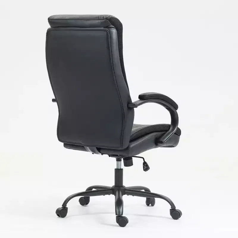 TUYOHW Chaises de Bureau Confortables en Peluche avec Cadre en Acier Robuste, Chaise d'Ordinateur Pivotante en Coton, Dossier Haut et Douce pour la Peau, Chaise PC Ergonomique