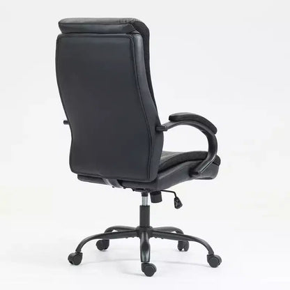 TUYOHW Chaises de Bureau Confortables en Peluche avec Cadre en Acier Robuste, Chaise d'Ordinateur Pivotante en Coton, Dossier Haut et Douce pour la Peau, Chaise PC Ergonomique