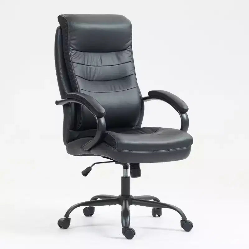 TUYOHW Chaises de Bureau Confortables en Peluche avec Cadre en Acier Robuste, Chaise d'Ordinateur Pivotante en Coton, Dossier Haut et Douce pour la Peau, Chaise PC Ergonomique