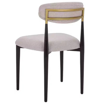 Chaise de salle à manger Covelle - Lot de 2 - DCH6400 - Noir Or/Gris tourterelle - Safavieh