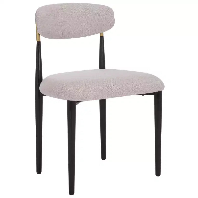 Chaise de salle à manger Covelle - Lot de 2 - DCH6400 - Noir Or/Gris tourterelle - Safavieh