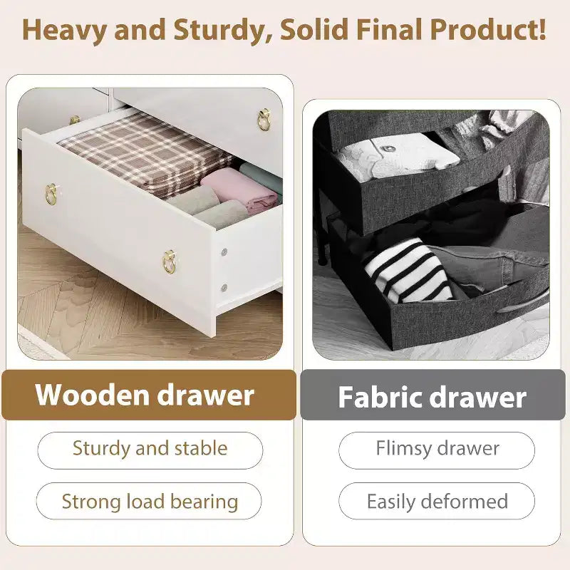 Commode en rotin pour chambre à coucher, commode de 94 cm de haut pour placard avec 4 tiroirs en rotin, commode avec armoire de rangement pour vêtements, pour chambre à coucher