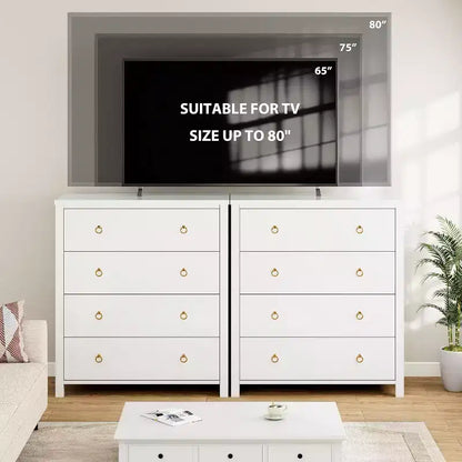 Commode en rotin pour chambre à coucher, commode de 94 cm de haut pour placard avec 4 tiroirs en rotin, commode avec armoire de rangement pour vêtements, pour chambre à coucher