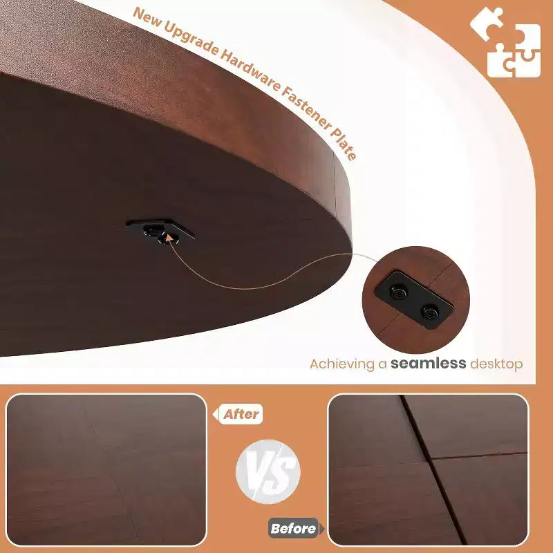 Table à manger ronde pour 4-6 personnes, table de cuisine circulaire de 120 cm avec piédestal robuste, meubles de salle à manger pour petits espaces dans le salon